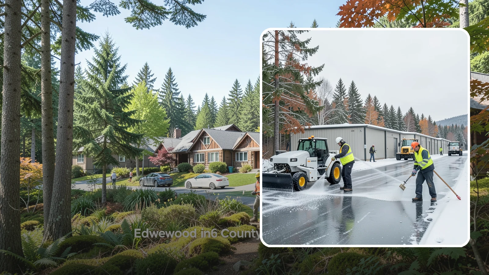 Self-Storage Facility Deicing in Edgewood, Pierce County, WA - Deicing for self-storage facilities, keeping drive aisles, unit approaches, and office entrances safe for customers hauling...