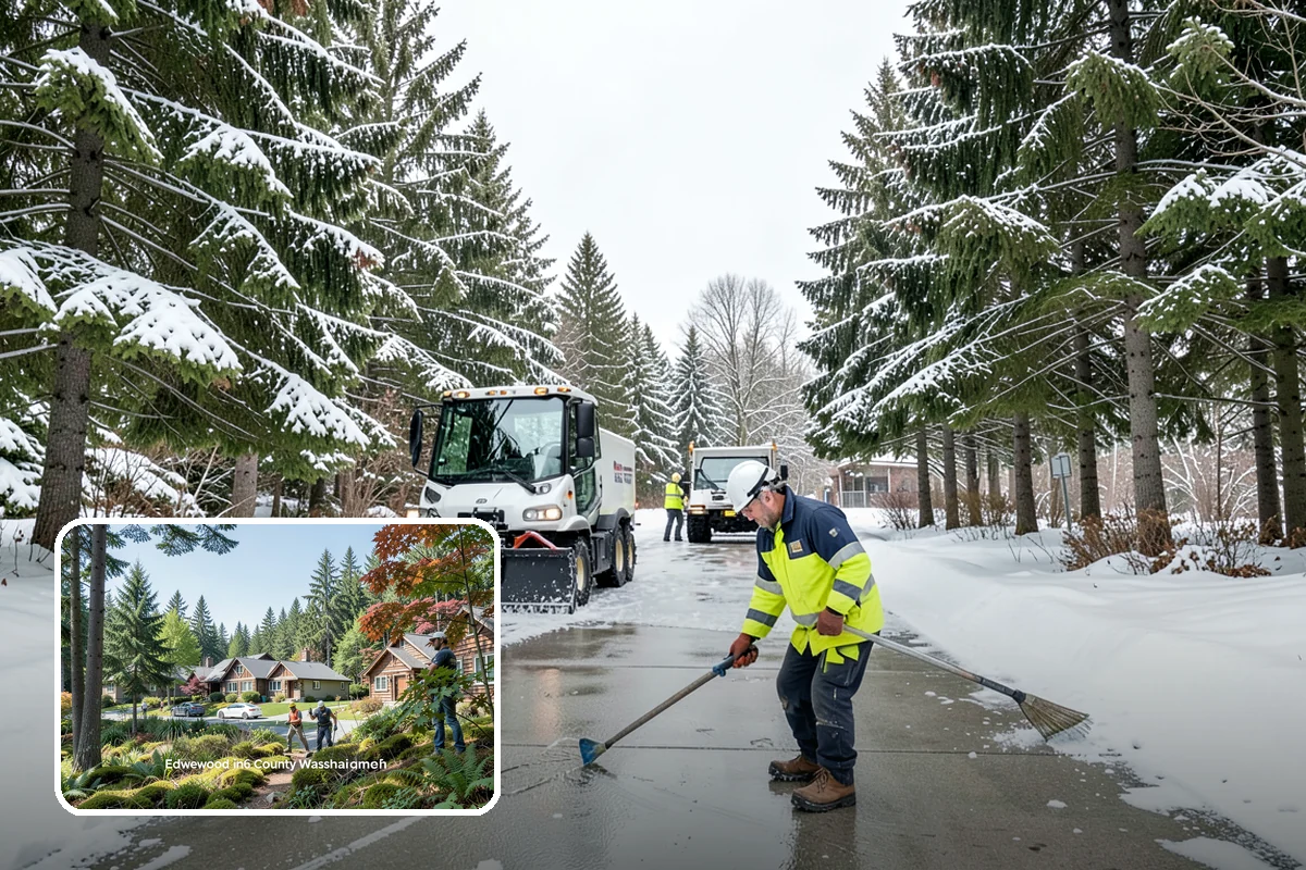 Self-Storage Facility Deicing in Edgewood, Pierce County, WA - Keeps customers safe hauling carts to storage units