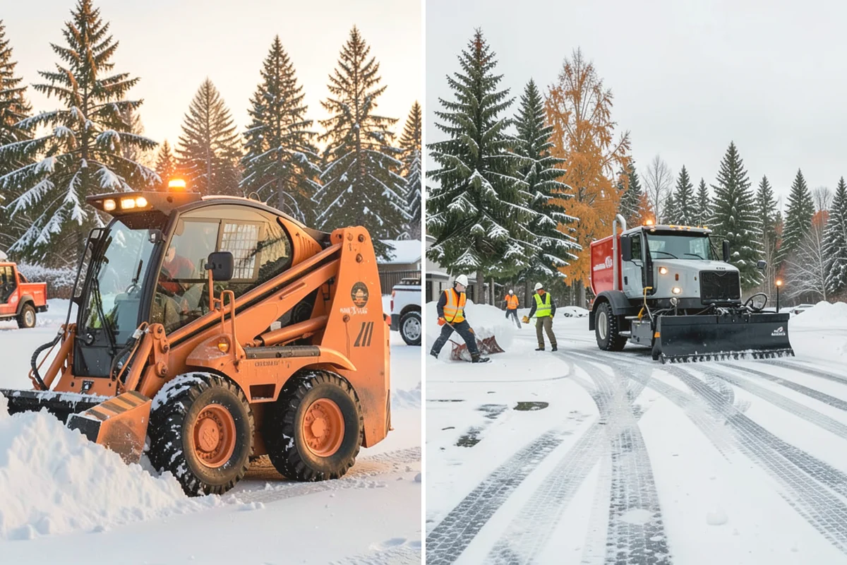 Self-Storage Facility Deicing in Edgewood, Pierce County, WA - Map drive aisles, busy unit rows, and the office entrance