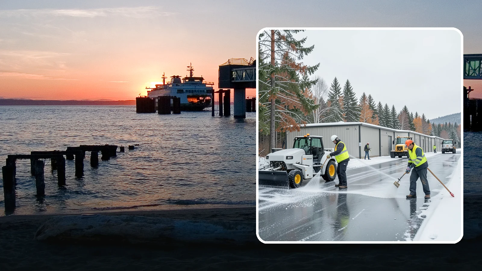 Self-Storage Facility Deicing in Edmonds, Snohomish County, WA - Deicing for self-storage facilities, keeping drive aisles, unit approaches, and office entrances safe for customers hauling...