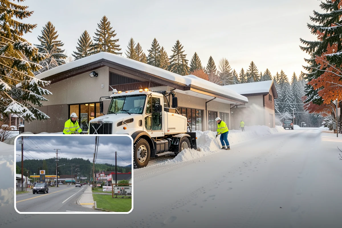 Self-Storage Facility Deicing in Granite Falls, Snohomish County, WA - Keeps customers safe hauling carts to storage units