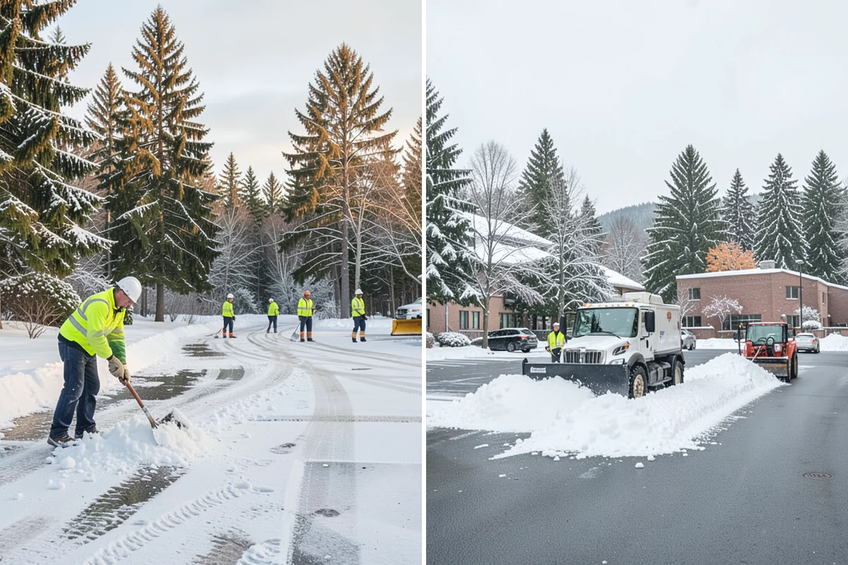 Self-Storage Facility Deicing in Hamilton, Skagit County, WA - Map drive aisles, busy unit rows, and the office entrance