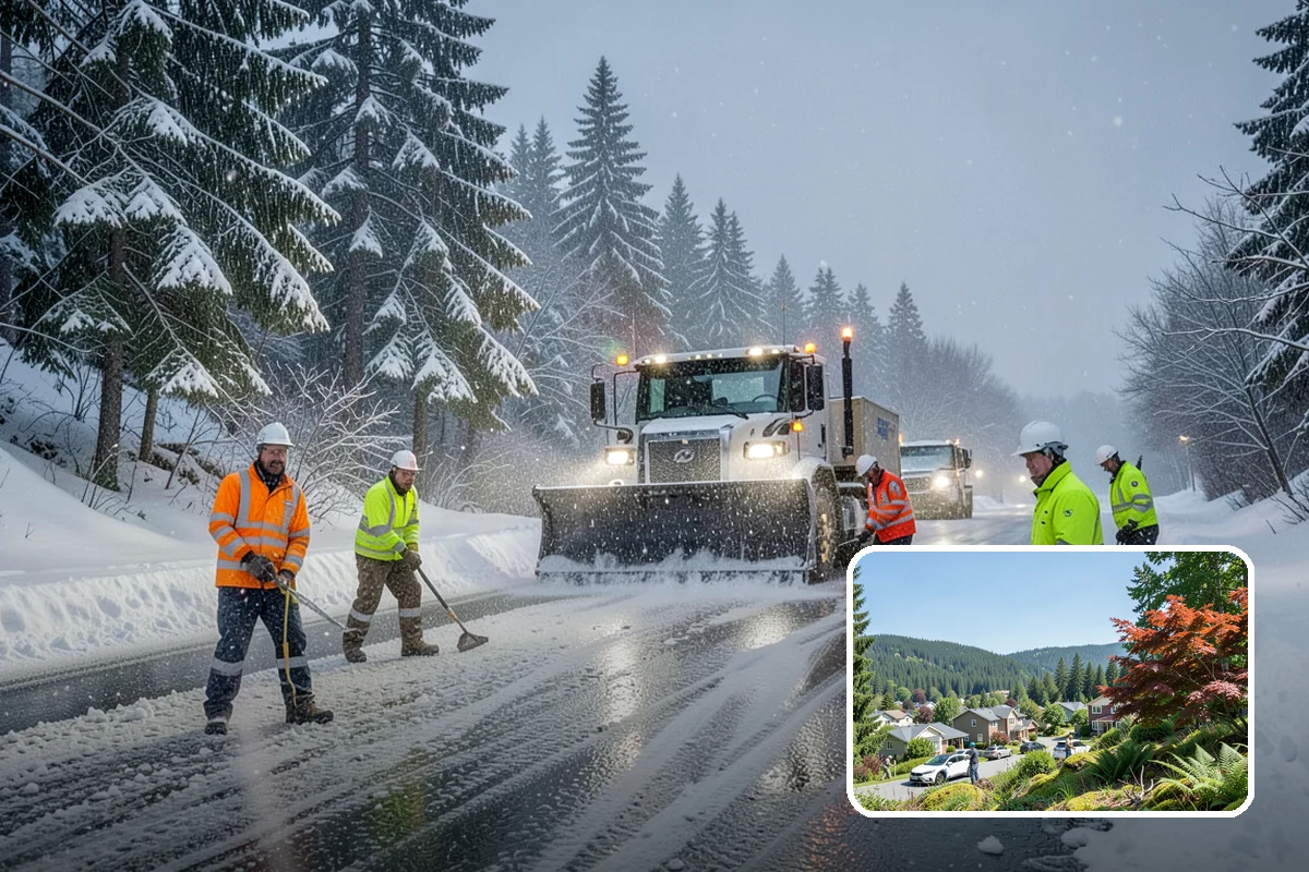 Self-Storage Facility Deicing in Index, Snohomish County, WA - Keeps customers safe hauling carts to storage units