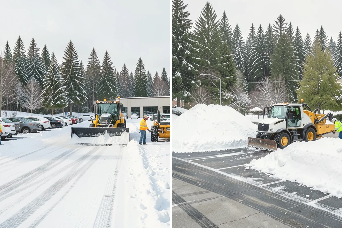 Self-Storage Facility Deicing in Index, Snohomish County, WA - Map drive aisles, busy unit rows, and the office entrance
