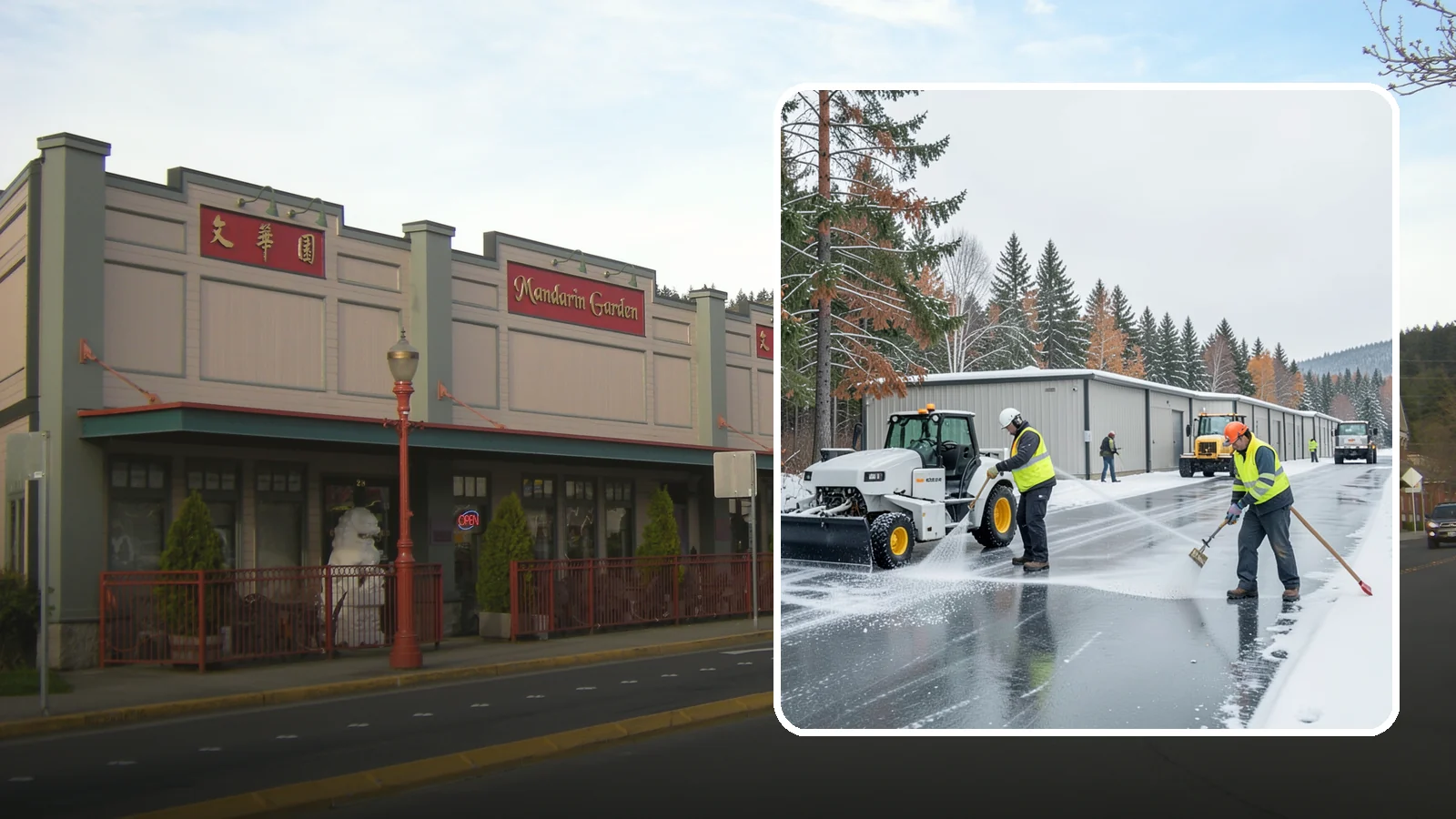 Self-Storage Facility Deicing in Issaquah, King County, WA - Deicing for self-storage facilities, keeping drive aisles, unit approaches, and office entrances safe for customers hauling...