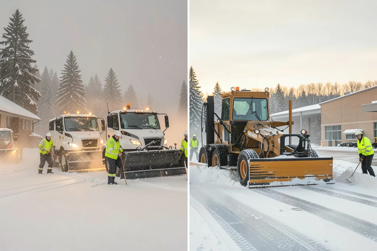 Self-Storage Facility Deicing in Issaquah, King County, WA - Map drive aisles, busy unit rows, and the office entrance