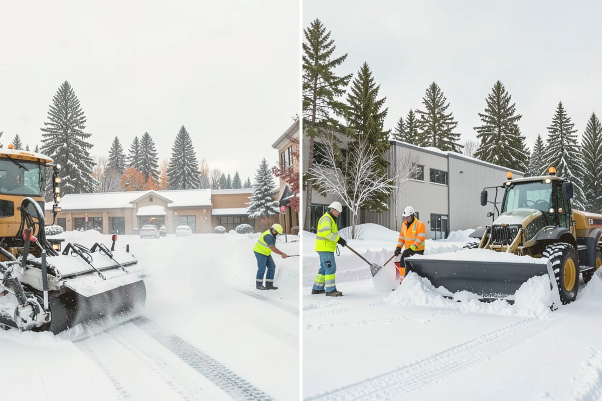 Self-Storage Facility Deicing in Kent, King County, WA - Map drive aisles, busy unit rows, and the office entrance