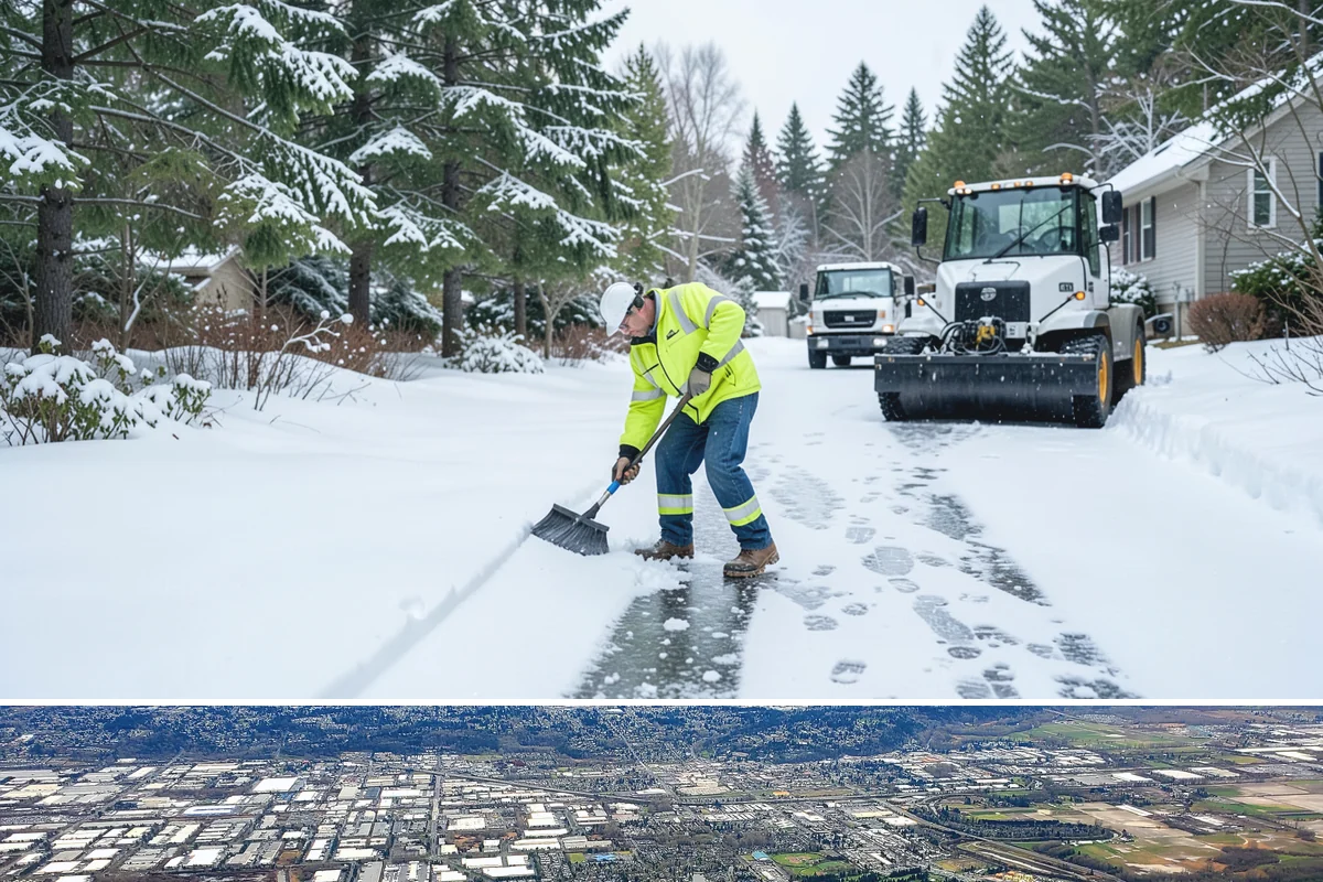 Self-Storage Facility Deicing in Kent, King County, WA - Deicing runs through winter, with added attention during freezing-rain events that glaze the facility's exposed drive aisles...