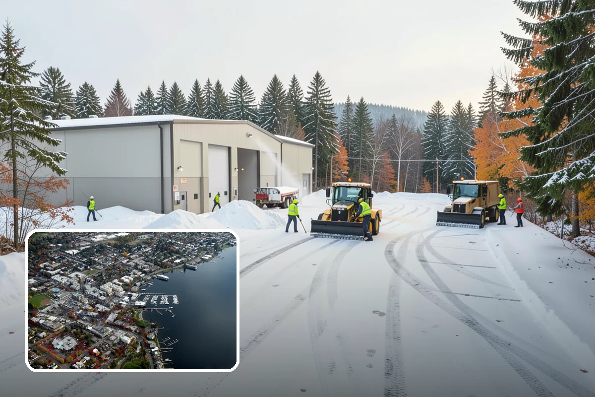 Self-Storage Facility Deicing in Kirkland, King County, WA - Keeps customers safe hauling carts to storage units