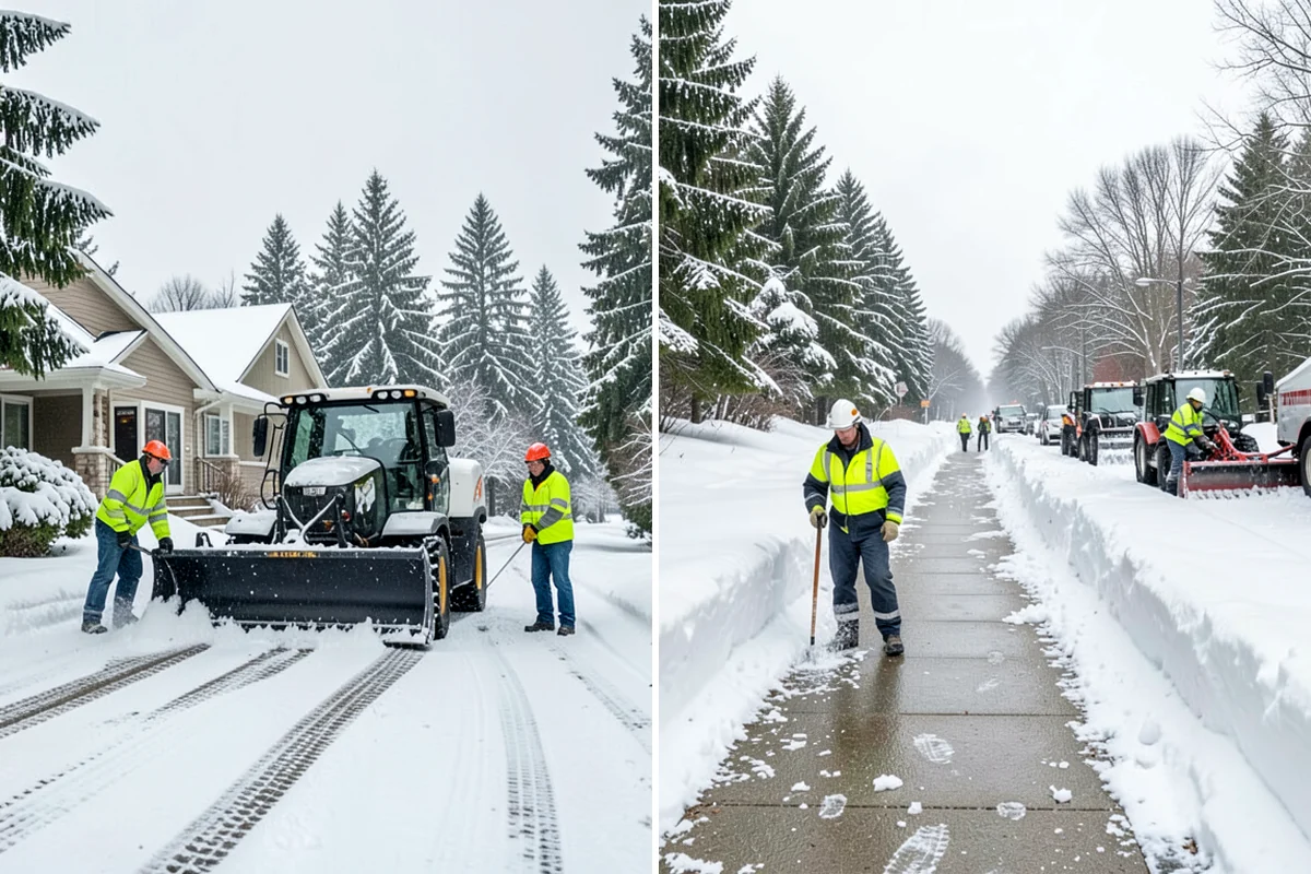 Self-Storage Facility Deicing in Lake Forest Park, King County, WA - Map drive aisles, busy unit rows, and the office entrance