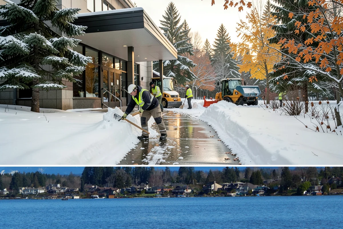Self-Storage Facility Deicing in Lake Stevens, Snohomish County, WA - Deicing runs through winter, with added attention during freezing-rain events that glaze the facility's exposed drive aisles...