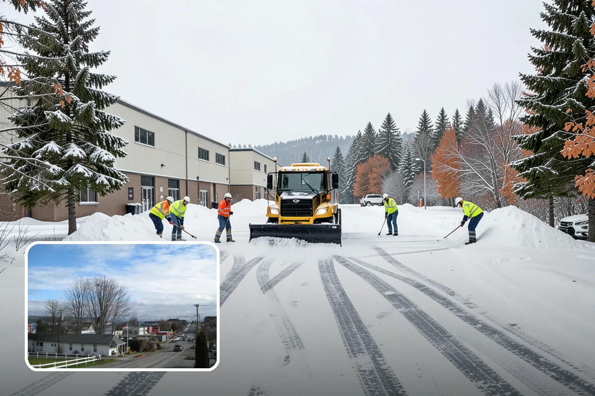 Self-Storage Facility Deicing in Langley, Island County, WA - Keeps customers safe hauling carts to storage units