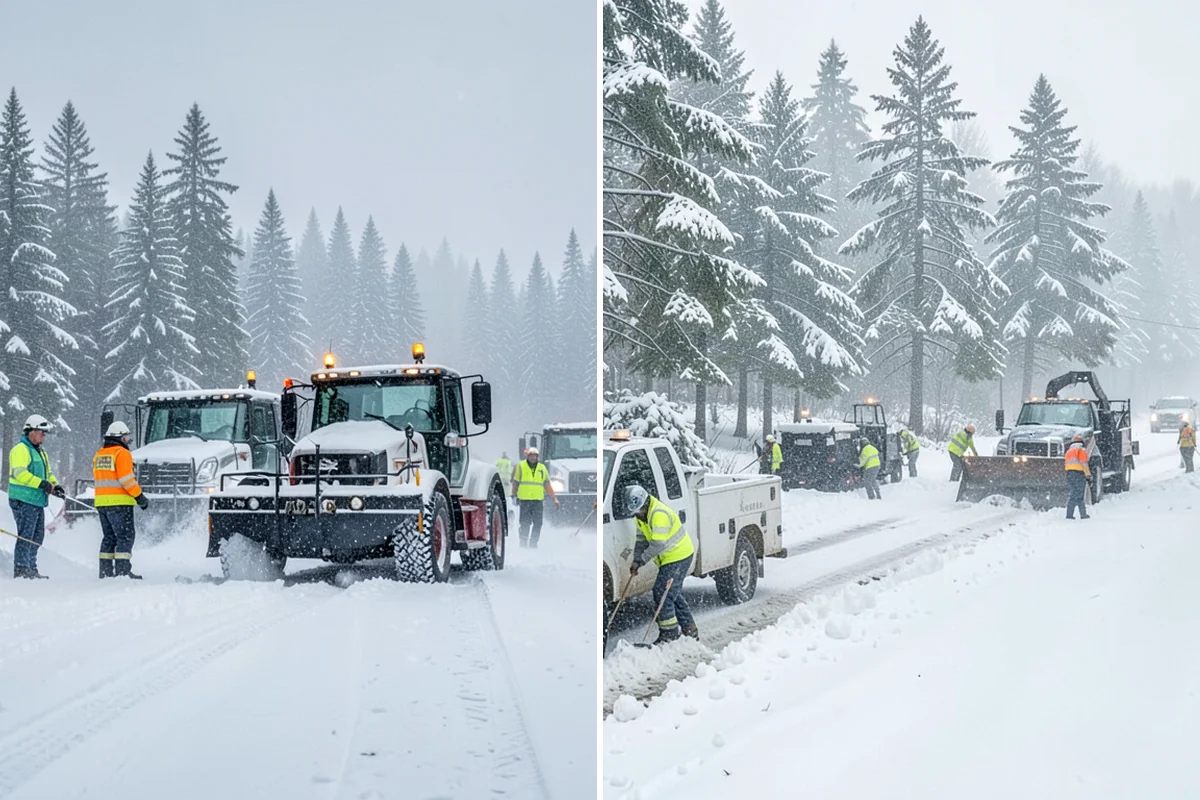 Self-Storage Facility Deicing in Maple Valley, King County, WA - Map drive aisles, busy unit rows, and the office entrance