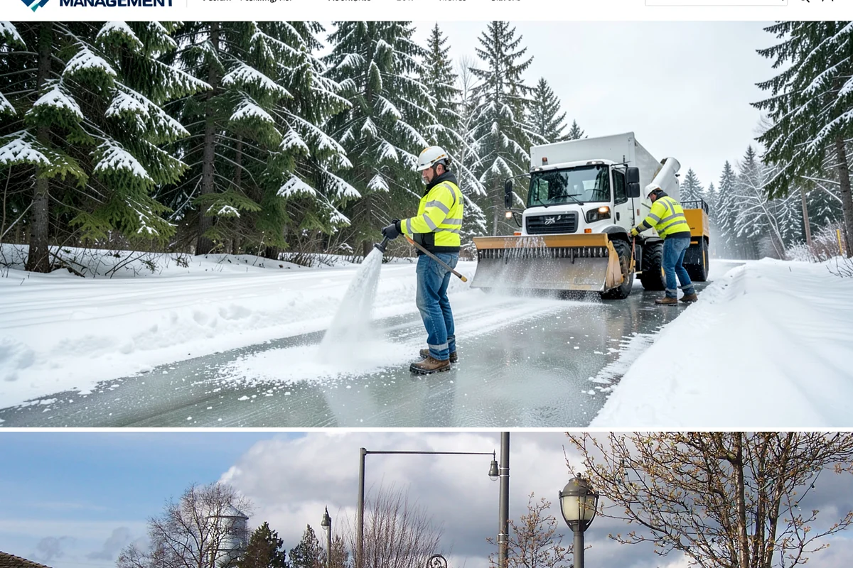 Self-Storage Facility Deicing in Marysville, Snohomish County, WA - Deicing runs through winter, with added attention during freezing-rain events that glaze the facility's exposed drive aisles...
