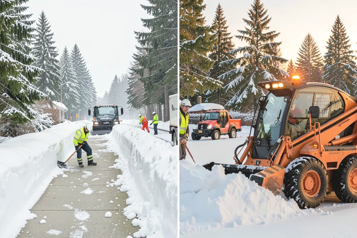 Self-Storage Facility Deicing in Mill Creek, Snohomish County, WA - Map drive aisles, busy unit rows, and the office entrance