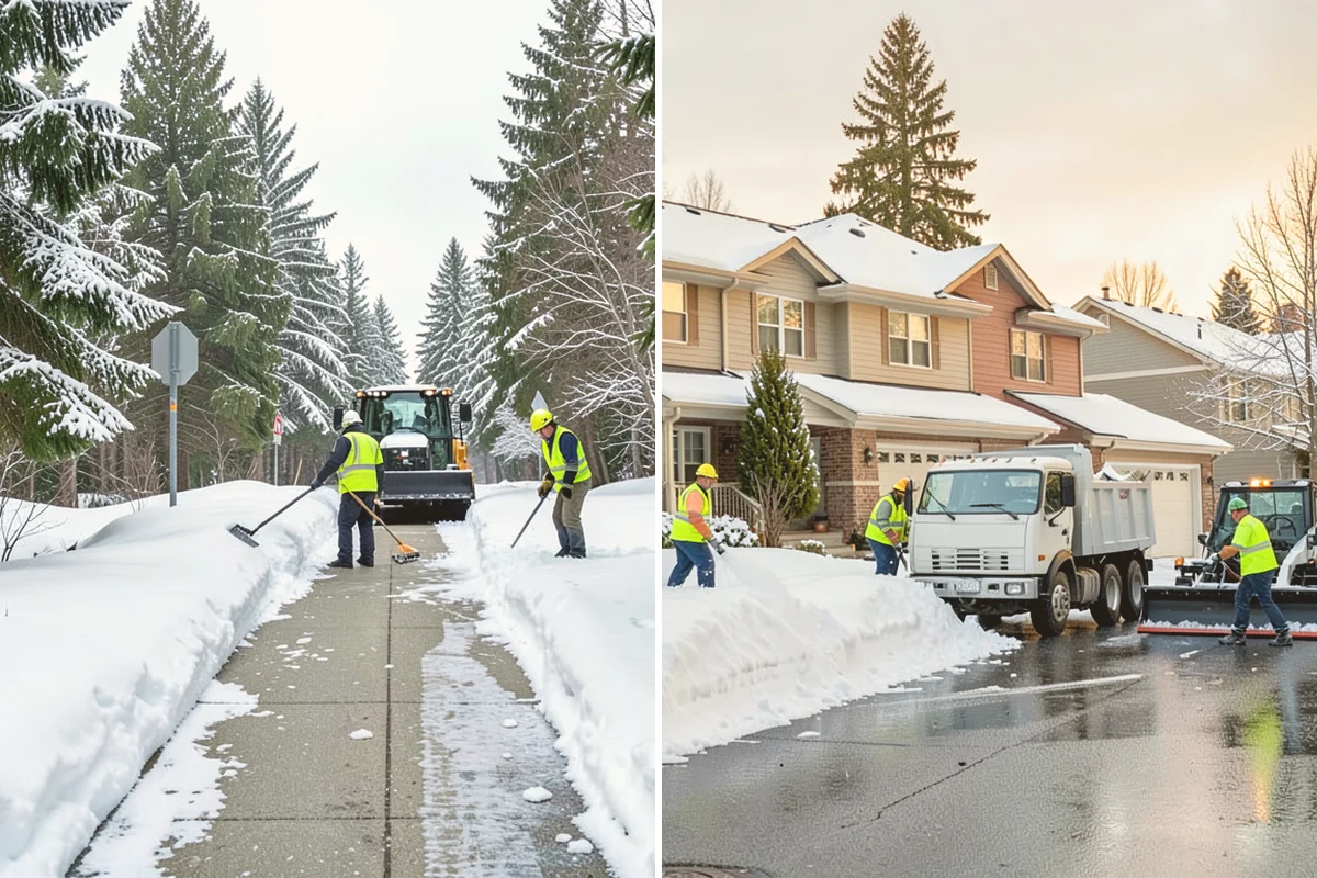 Self-Storage Facility Deicing in Milton, King County, WA - Map drive aisles, busy unit rows, and the office entrance