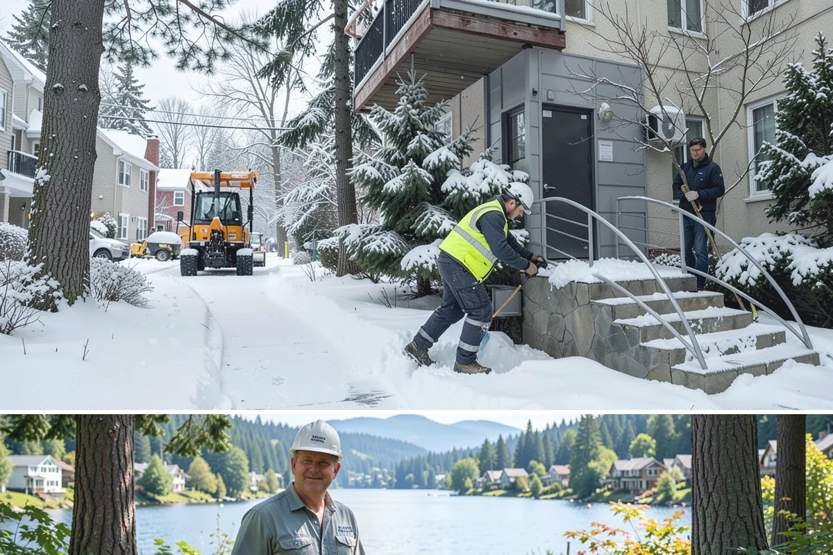 Self-Storage Facility Deicing in Milton, King County, WA - Deicing runs through winter, with added attention during freezing-rain events that glaze the facility's exposed drive aisles...