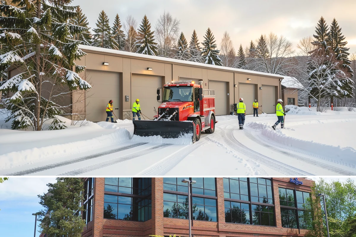 Self-Storage Facility Deicing in Mountlake Terrace, Snohomish County, WA - Deicing runs through winter, with added attention during freezing-rain events that glaze the facility's exposed drive aisles...