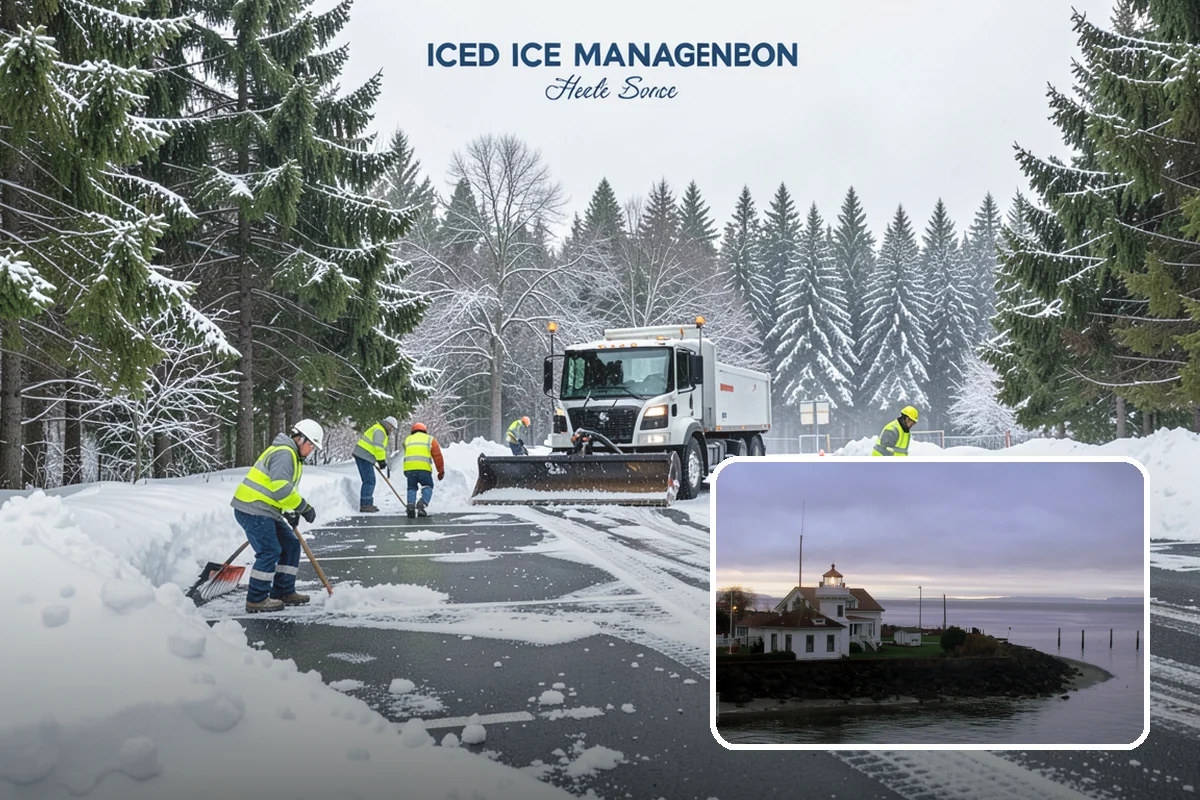 Self-Storage Facility Deicing in Mukilteo, Snohomish County, WA - Keeps customers safe hauling carts to storage units