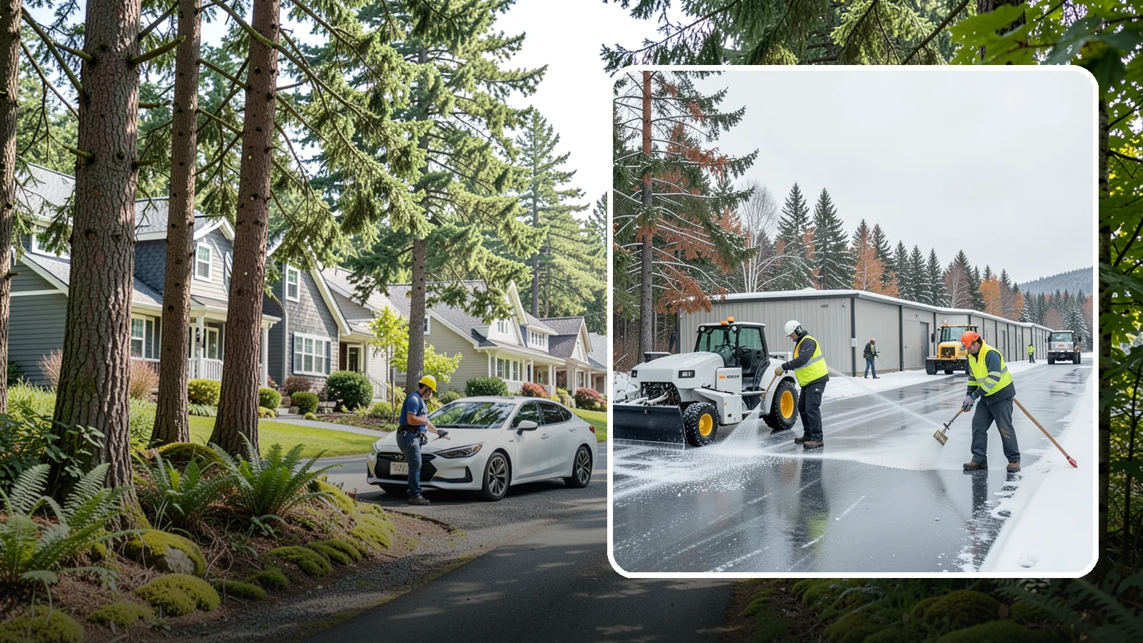 Self-Storage Facility Deicing in Normandy Park, King County, WA - Deicing for self-storage facilities, keeping drive aisles, unit approaches, and office entrances safe for customers hauling...