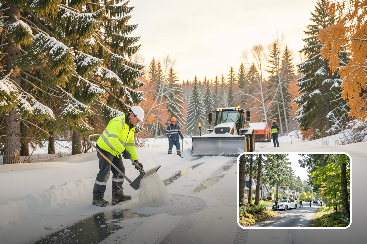 Self-Storage Facility Deicing in Normandy Park, King County, WA - Keeps customers safe hauling carts to storage units