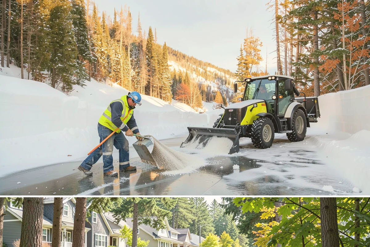 Self-Storage Facility Deicing in Normandy Park, King County, WA - Deicing runs through winter, with added attention during freezing-rain events that glaze the facility's exposed drive aisles...