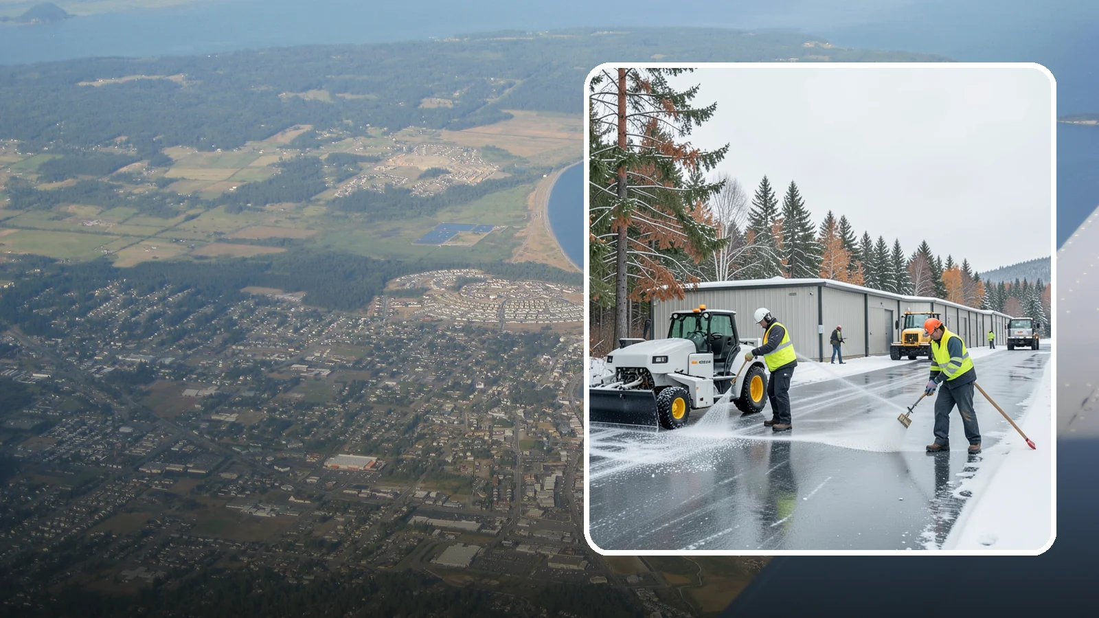 Self-Storage Facility Deicing in Oak Harbor, Island County, WA - Deicing for self-storage facilities, keeping drive aisles, unit approaches, and office entrances safe for customers hauling...