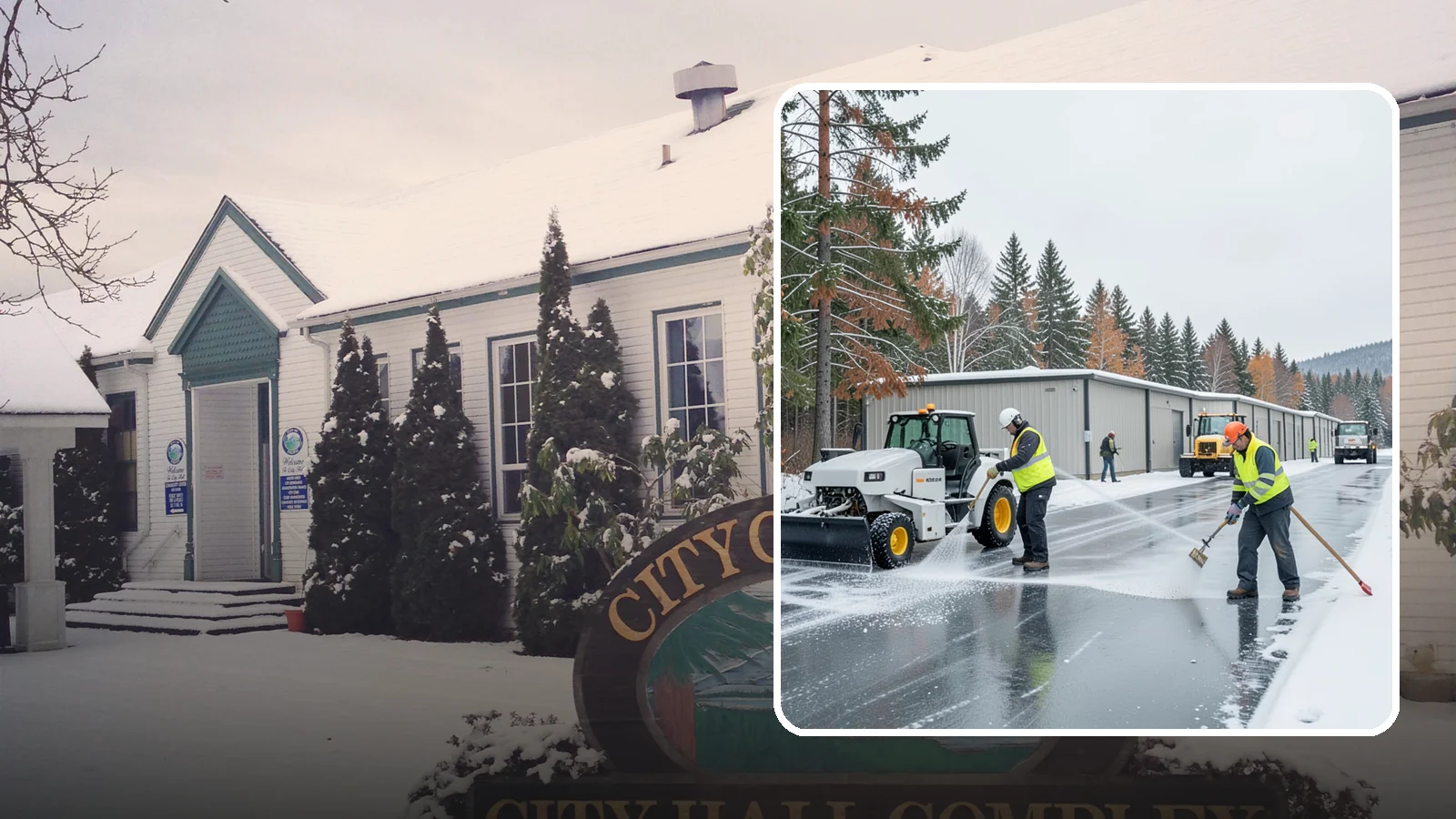 Self-Storage Facility Deicing in Pacific, King County, WA - Deicing for self-storage facilities, keeping drive aisles, unit approaches, and office entrances safe for customers hauling...