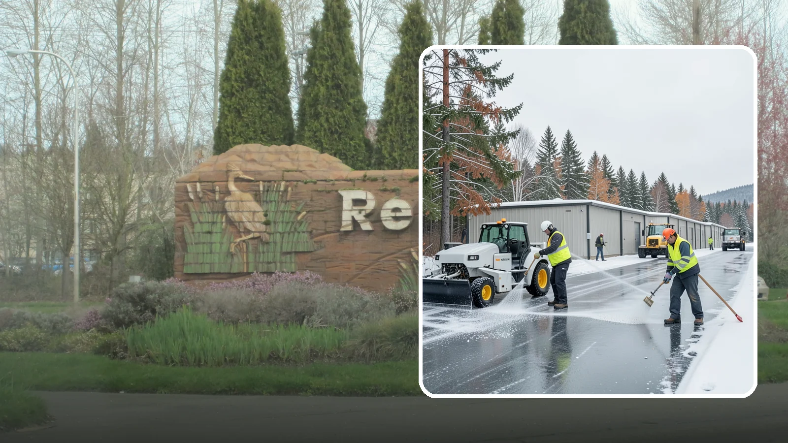 Self-Storage Facility Deicing in Renton, King County, WA - Deicing for self-storage facilities, keeping drive aisles, unit approaches, and office entrances safe for customers hauling...