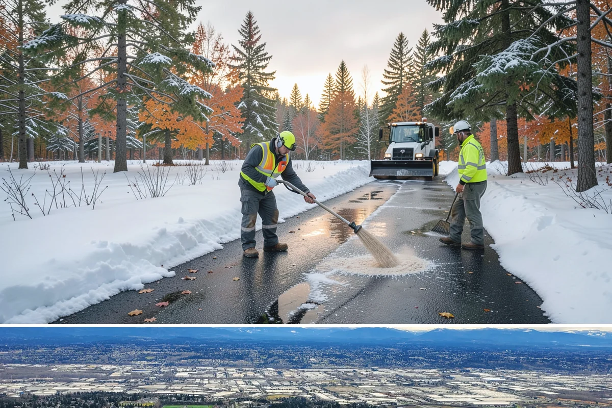 Self-Storage Facility Deicing in SeaTac, King County, WA - Deicing runs through winter, with added attention during freezing-rain events that glaze the facility's exposed drive aisles...