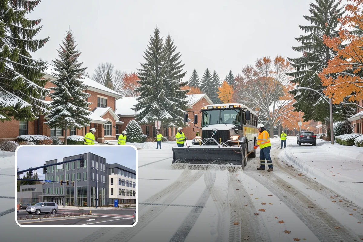 Self-Storage Facility Deicing in Shoreline, King County, WA - Keeps customers safe hauling carts to storage units
