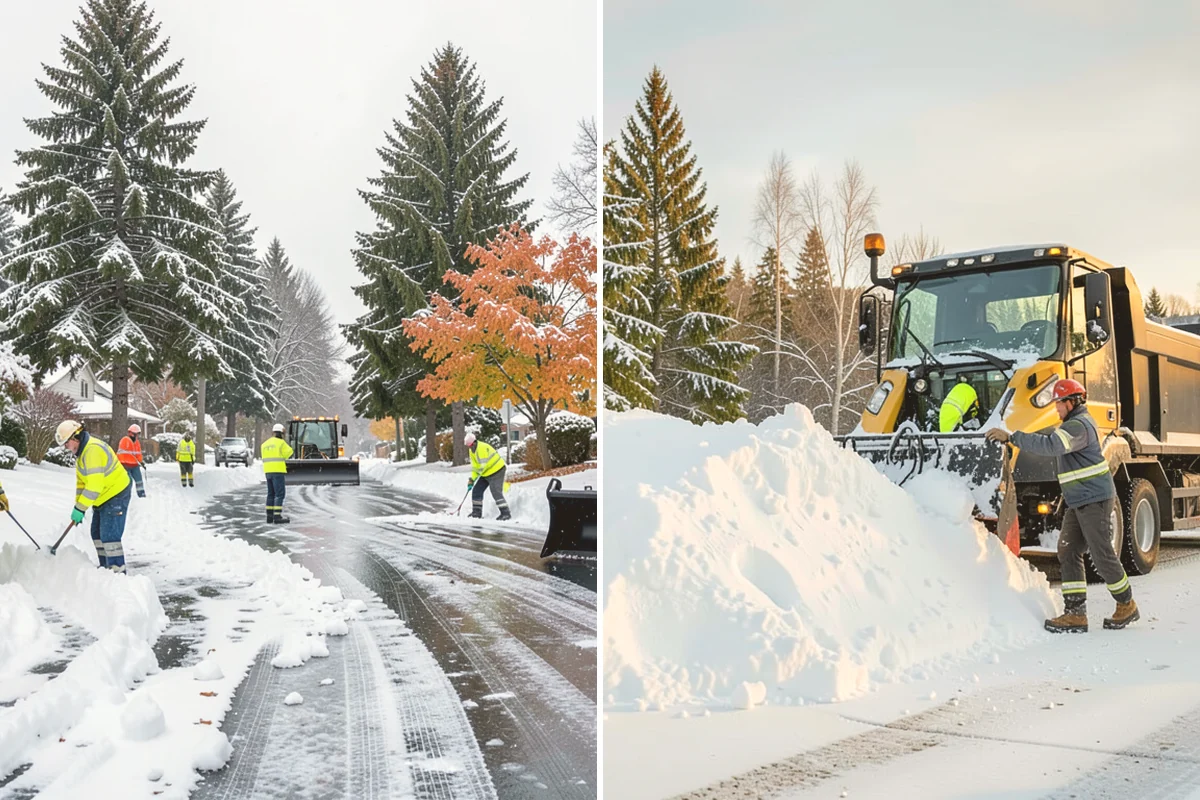 Self-Storage Facility Deicing in Snohomish, Snohomish County, WA - Map drive aisles, busy unit rows, and the office entrance