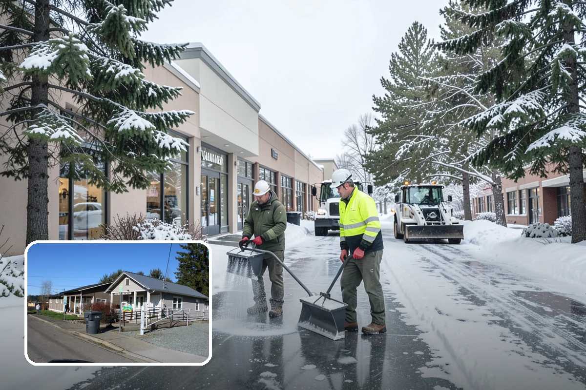 Self-Storage Facility Deicing in South Prairie, Pierce County, WA - Keeps customers safe hauling carts to storage units