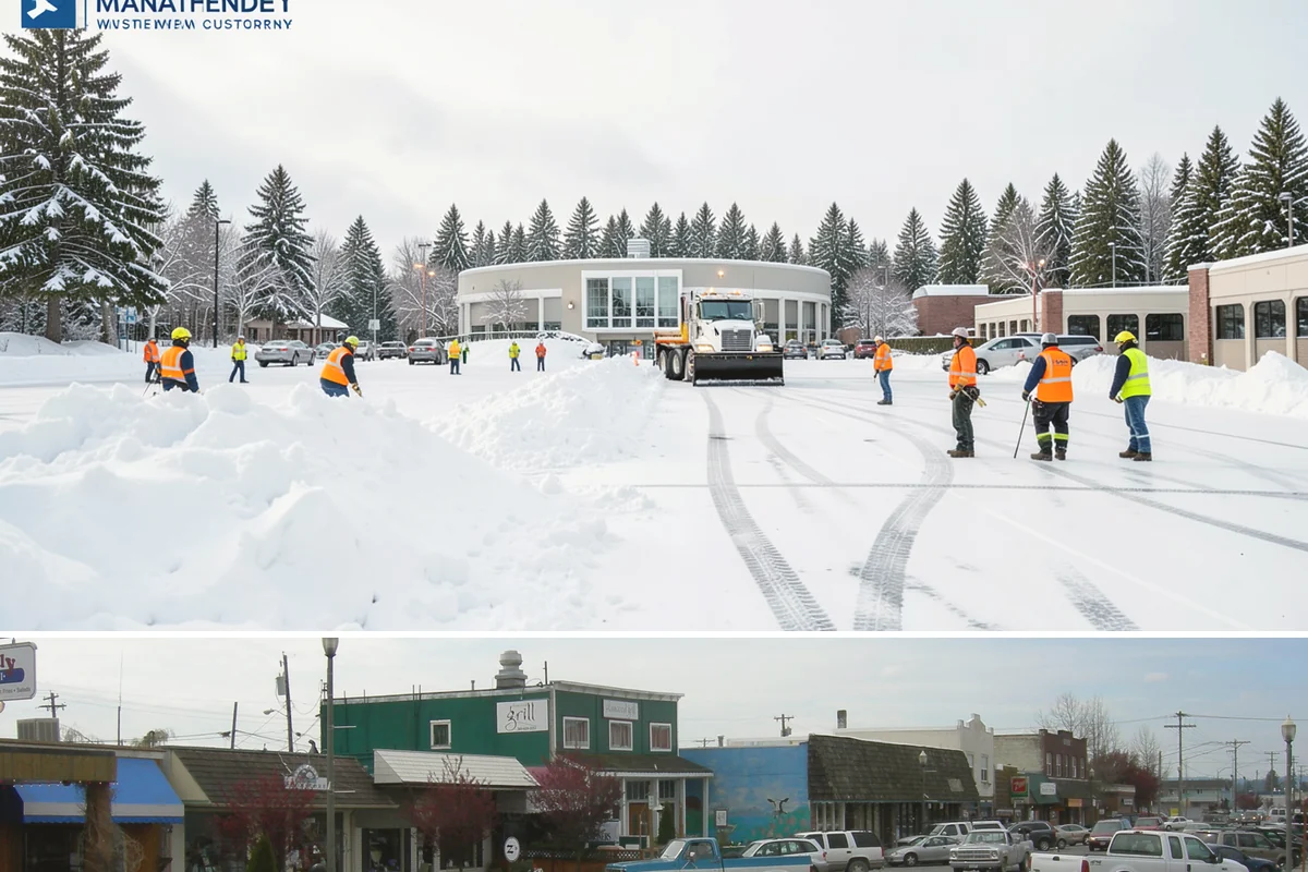 Self-Storage Facility Deicing in Stanwood, Snohomish County, WA - Deicing runs through winter, with added attention during freezing-rain events that glaze the facility's exposed drive aisles...