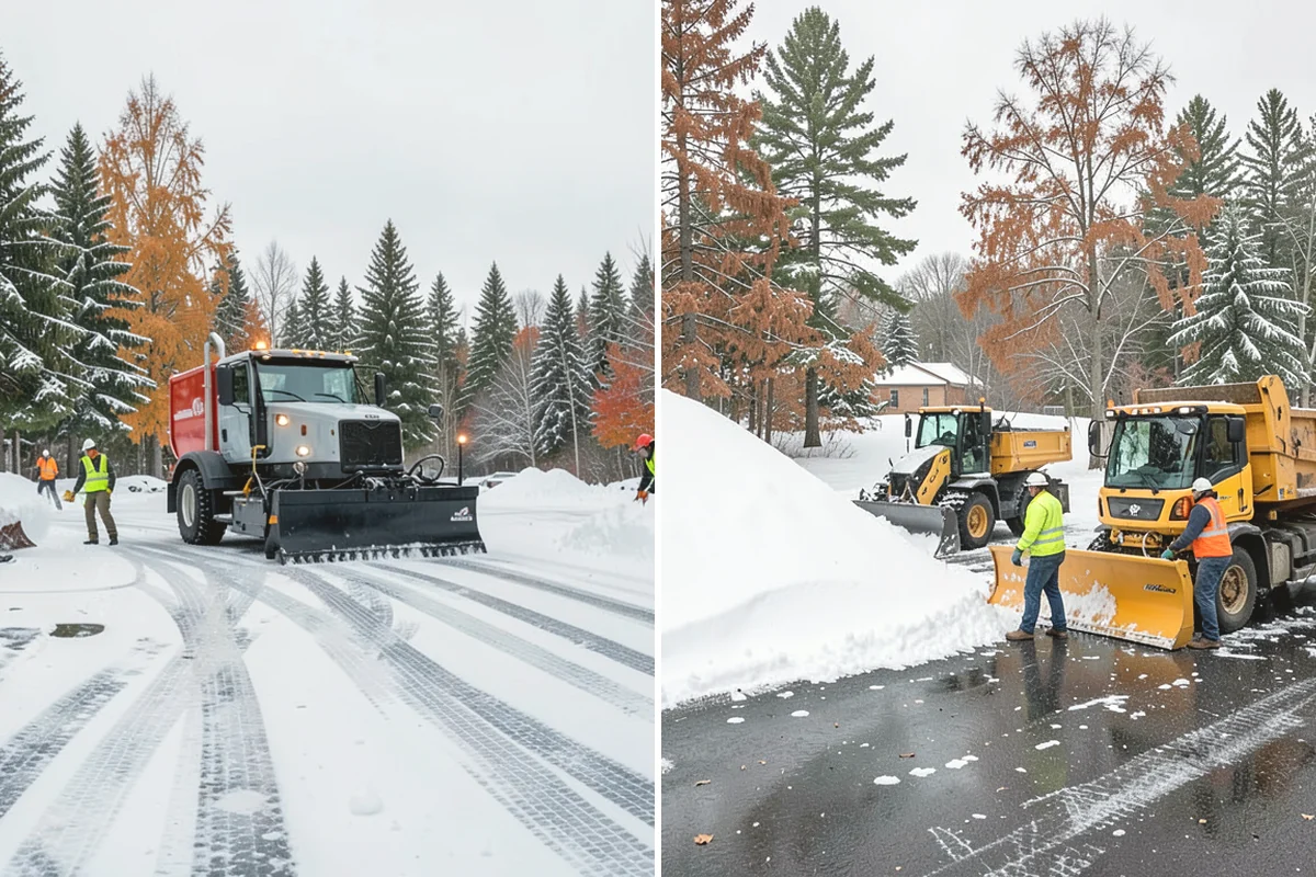 Self-Storage Facility Deicing in Tacoma, Pierce County, WA - Map drive aisles, busy unit rows, and the office entrance