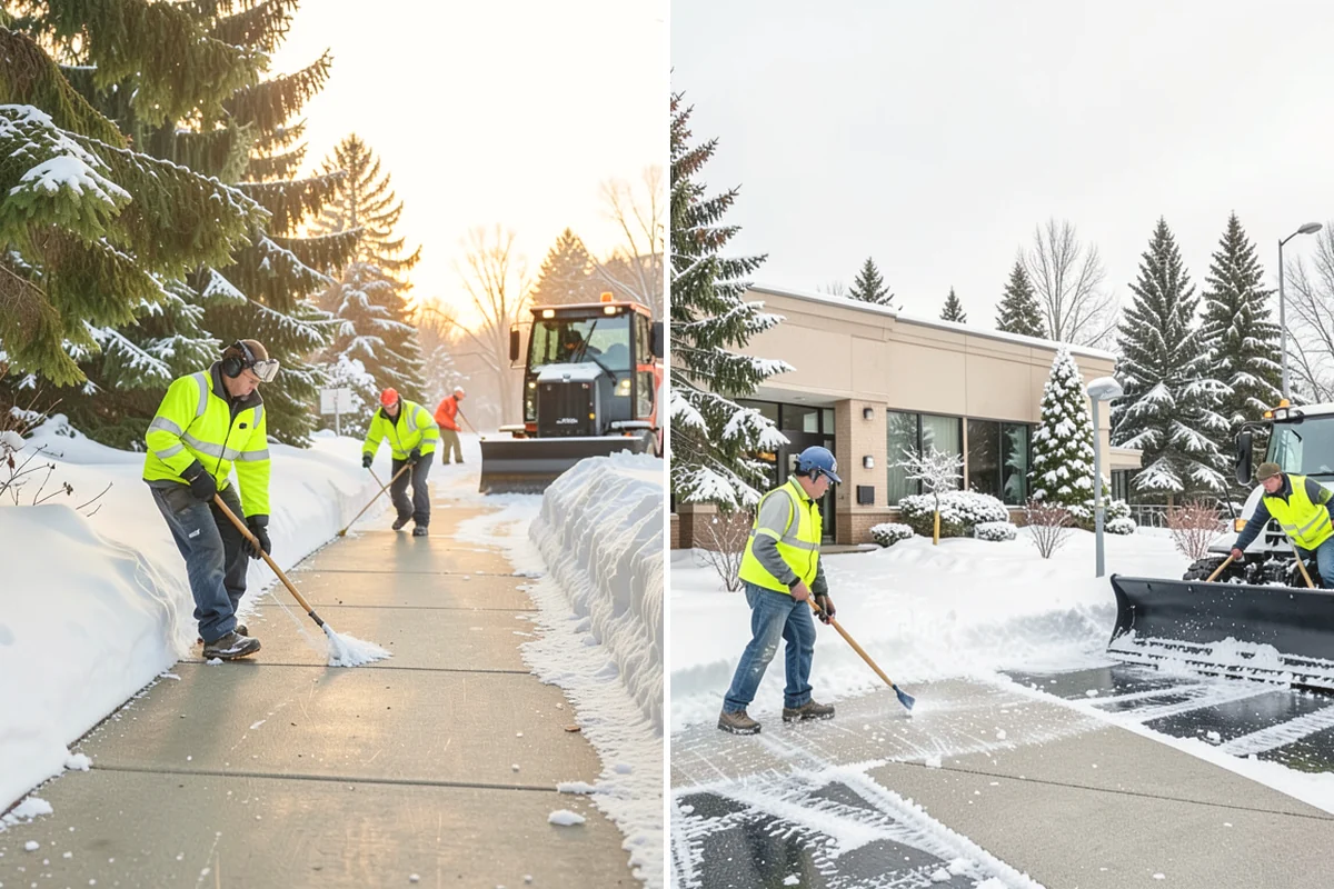 Self-Storage Facility Deicing in Tukwila, King County, WA - Map drive aisles, busy unit rows, and the office entrance