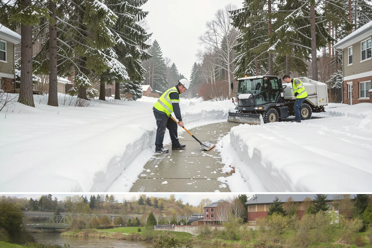 Self-Storage Facility Deicing in Tukwila, King County, WA - Deicing runs through winter, with added attention during freezing-rain events that glaze the facility's exposed drive aisles...