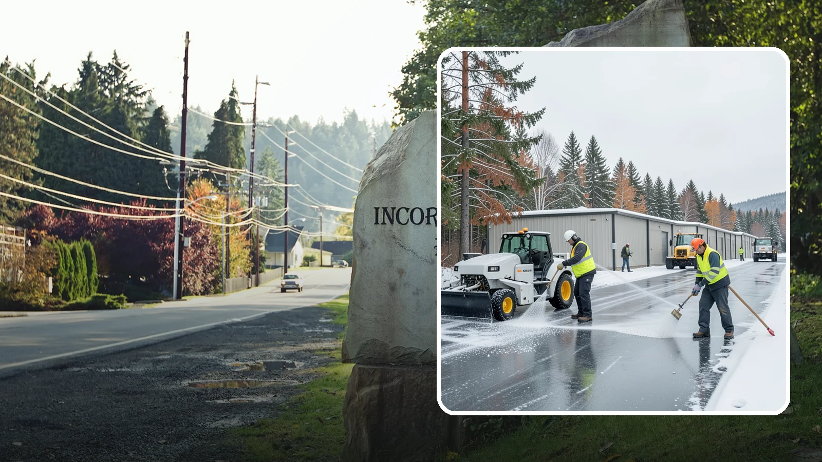Self-Storage Facility Deicing in Wilkeson, Pierce County, WA - Deicing for self-storage facilities, keeping drive aisles, unit approaches, and office entrances safe for customers hauling...