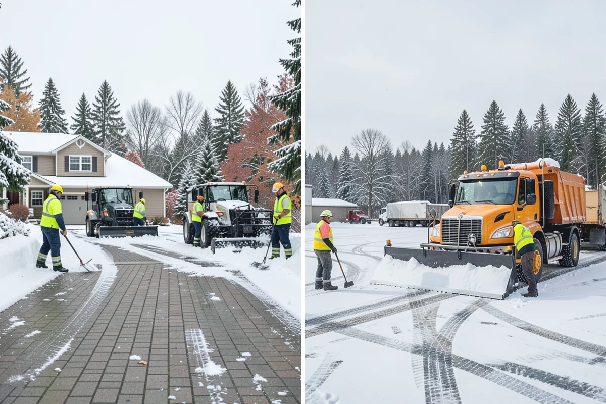 Self-Storage Facility Parking Lot Snow Removal in Bonney Lake, Pierce County, WA - Map drive aisles, the gate approach, and loading zones