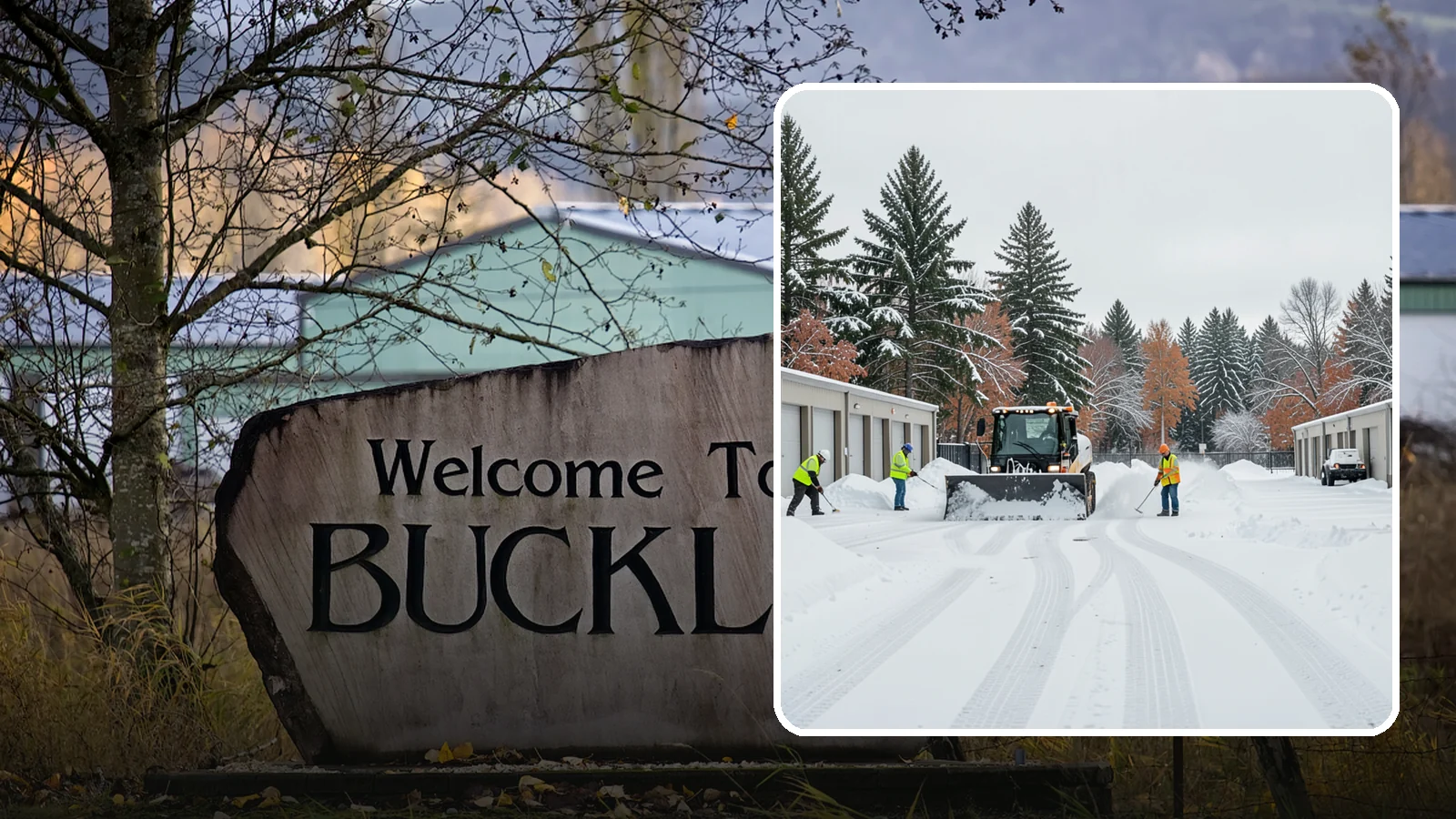 Self-Storage Facility Parking Lot Snow Removal in Buckley, Pierce County, WA - We clear self-storage drive aisles and gate approaches so Western Washington customers reach their units through winter.