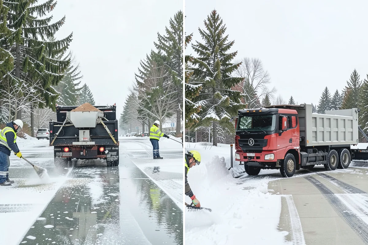 Self-Storage Facility Parking Lot Snow Removal in Buckley, Pierce County, WA - Map drive aisles, the gate approach, and loading zones
