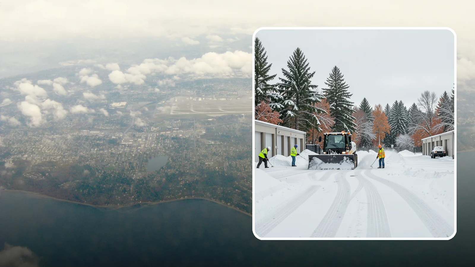Self-Storage Facility Parking Lot Snow Removal in Burien, King County, WA - We clear self-storage drive aisles and gate approaches so Western Washington customers reach their units through winter.