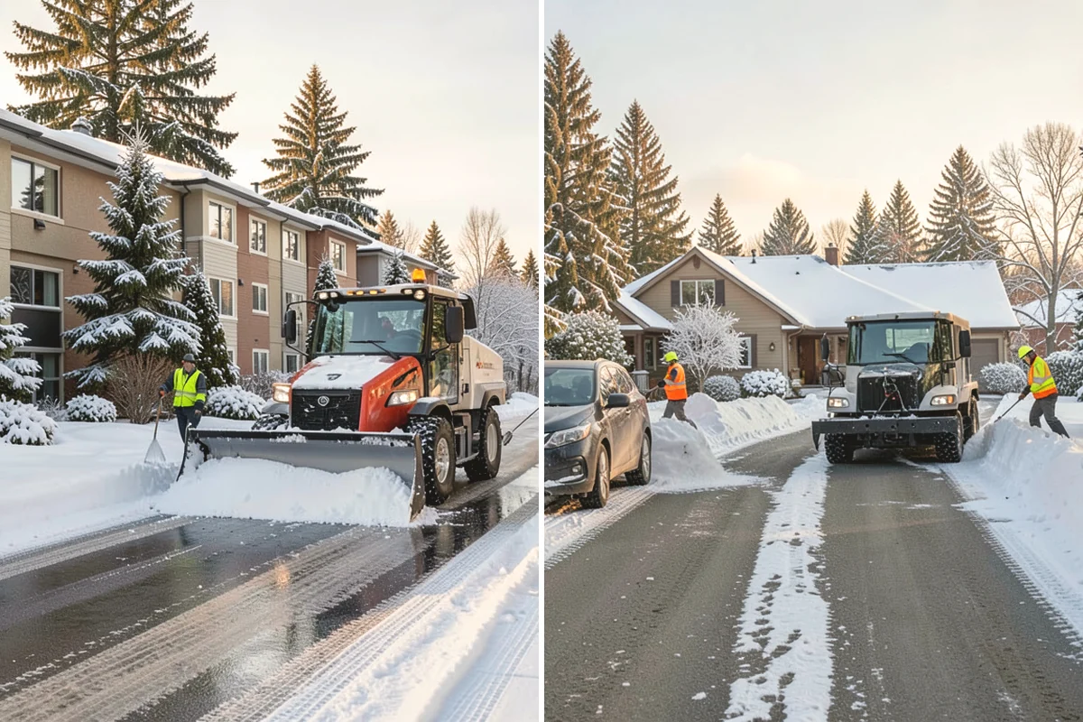 Self-Storage Facility Parking Lot Snow Removal in Burlington, Skagit County, WA - Map drive aisles, the gate approach, and loading zones