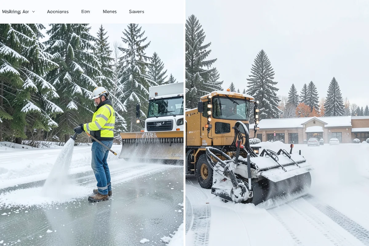 Self-Storage Facility Parking Lot Snow Removal in Coupeville, Island County, WA - Map drive aisles, the gate approach, and loading zones