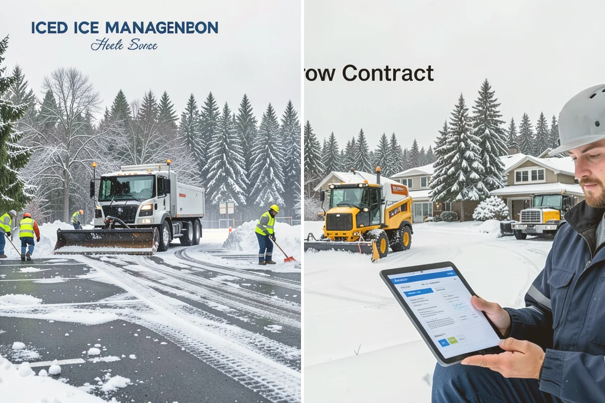 Self-Storage Facility Parking Lot Snow Removal in Eatonville, Pierce County, WA - Map drive aisles, the gate approach, and loading zones