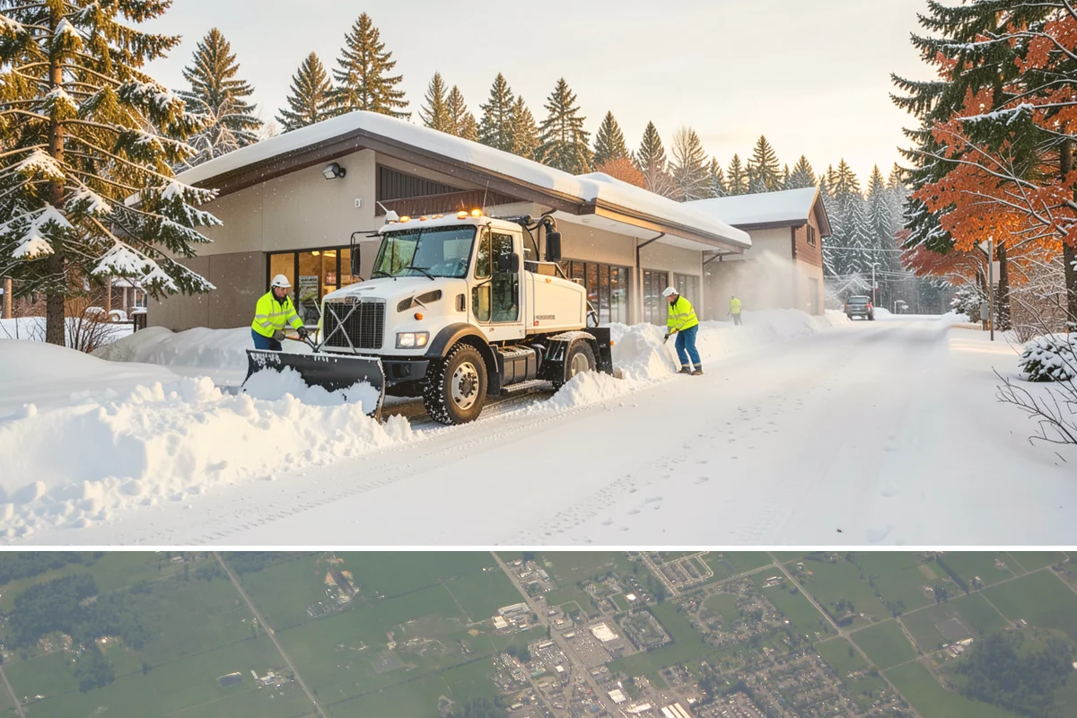 Self-Storage Facility Parking Lot Snow Removal in Enumclaw, King County, WA - Self-storage lots in Western Washington need the most winter service from December through February, when infrequent visits still...
