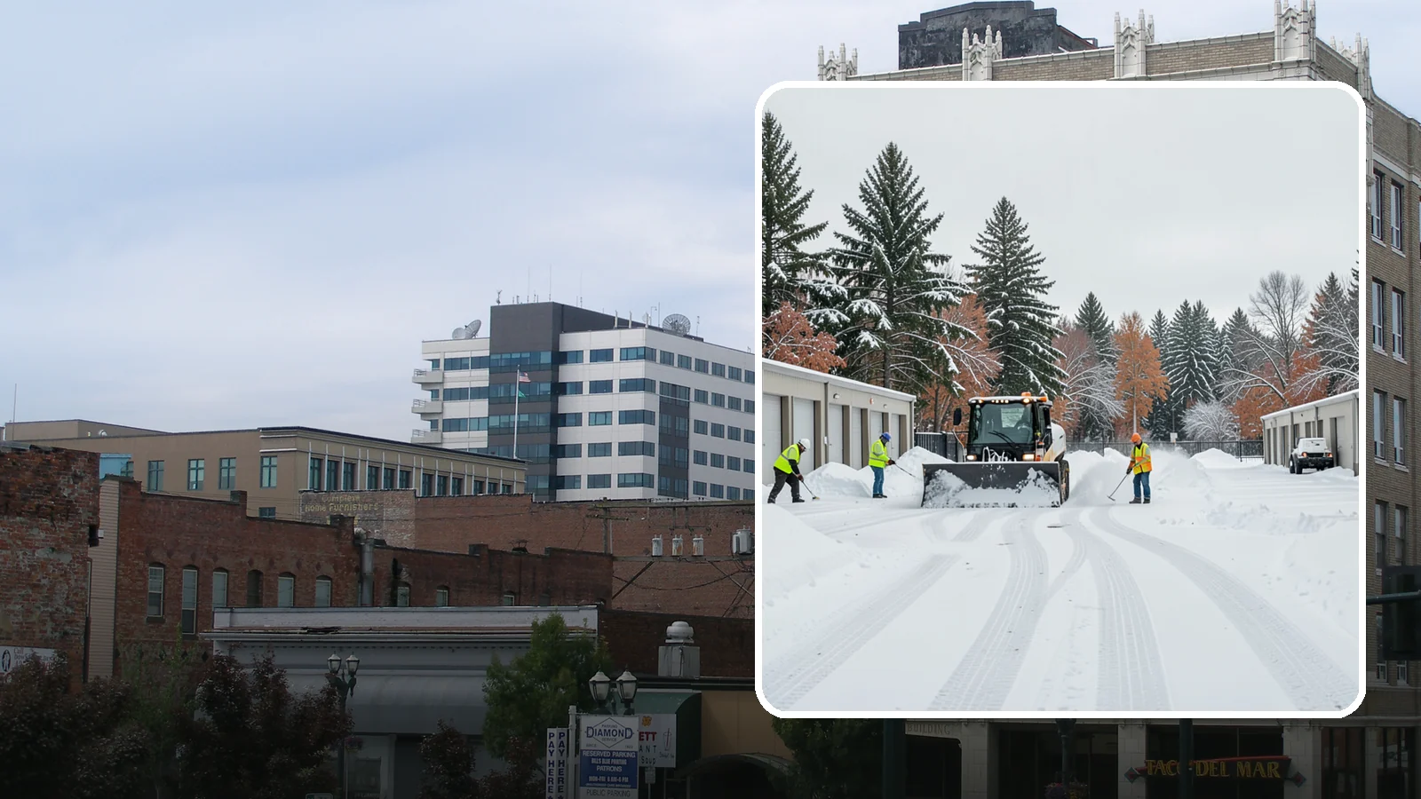 Self-Storage Facility Parking Lot Snow Removal in Everett, Snohomish County, WA - We clear self-storage drive aisles and gate approaches so Western Washington customers reach their units through winter.