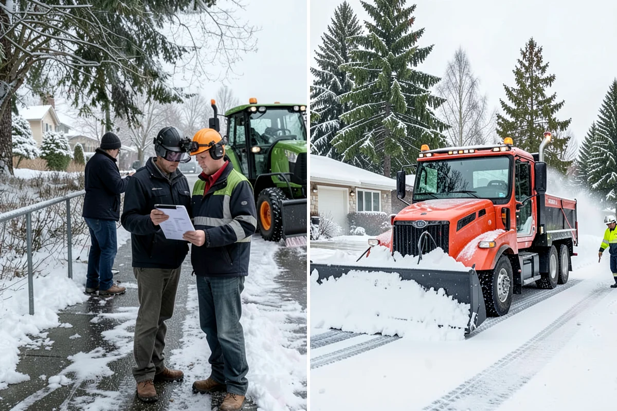 Self-Storage Facility Parking Lot Snow Removal in Everett, Snohomish County, WA - Map drive aisles, the gate approach, and loading zones