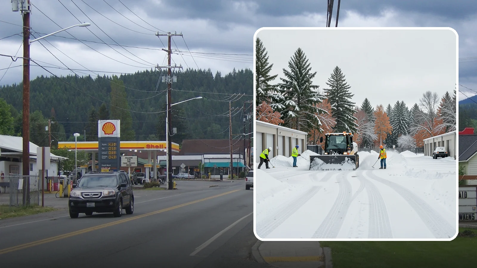 Self-Storage Facility Parking Lot Snow Removal in Granite Falls, Snohomish County, WA - We clear self-storage drive aisles and gate approaches so Western Washington customers reach their units through winter.