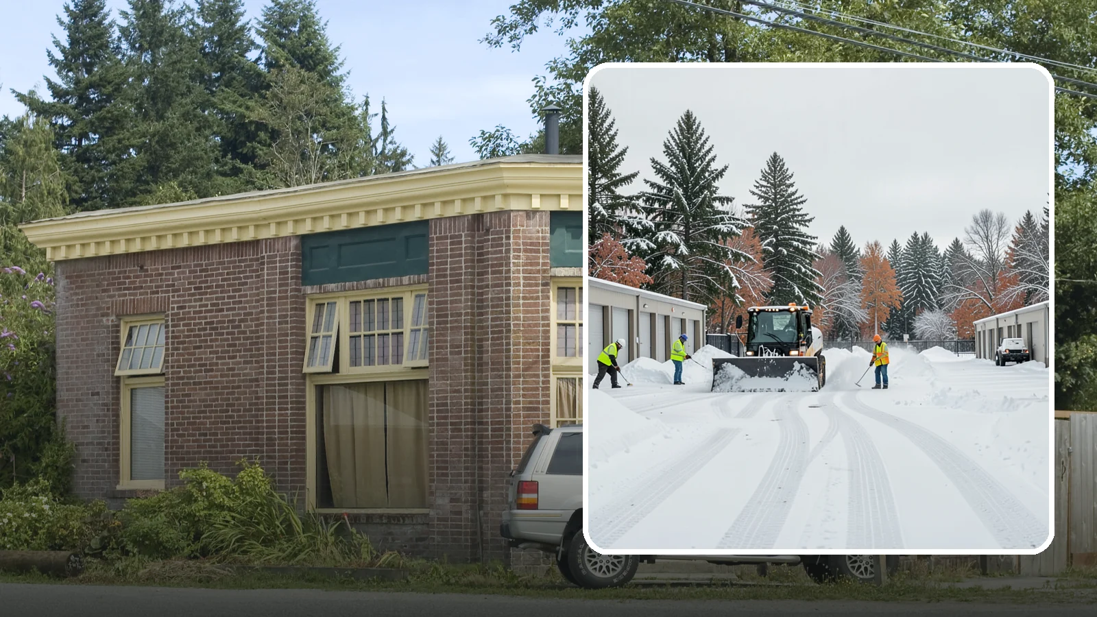 Self-Storage Facility Parking Lot Snow Removal in Hamilton, Skagit County, WA - We clear self-storage drive aisles and gate approaches so Western Washington customers reach their units through winter.